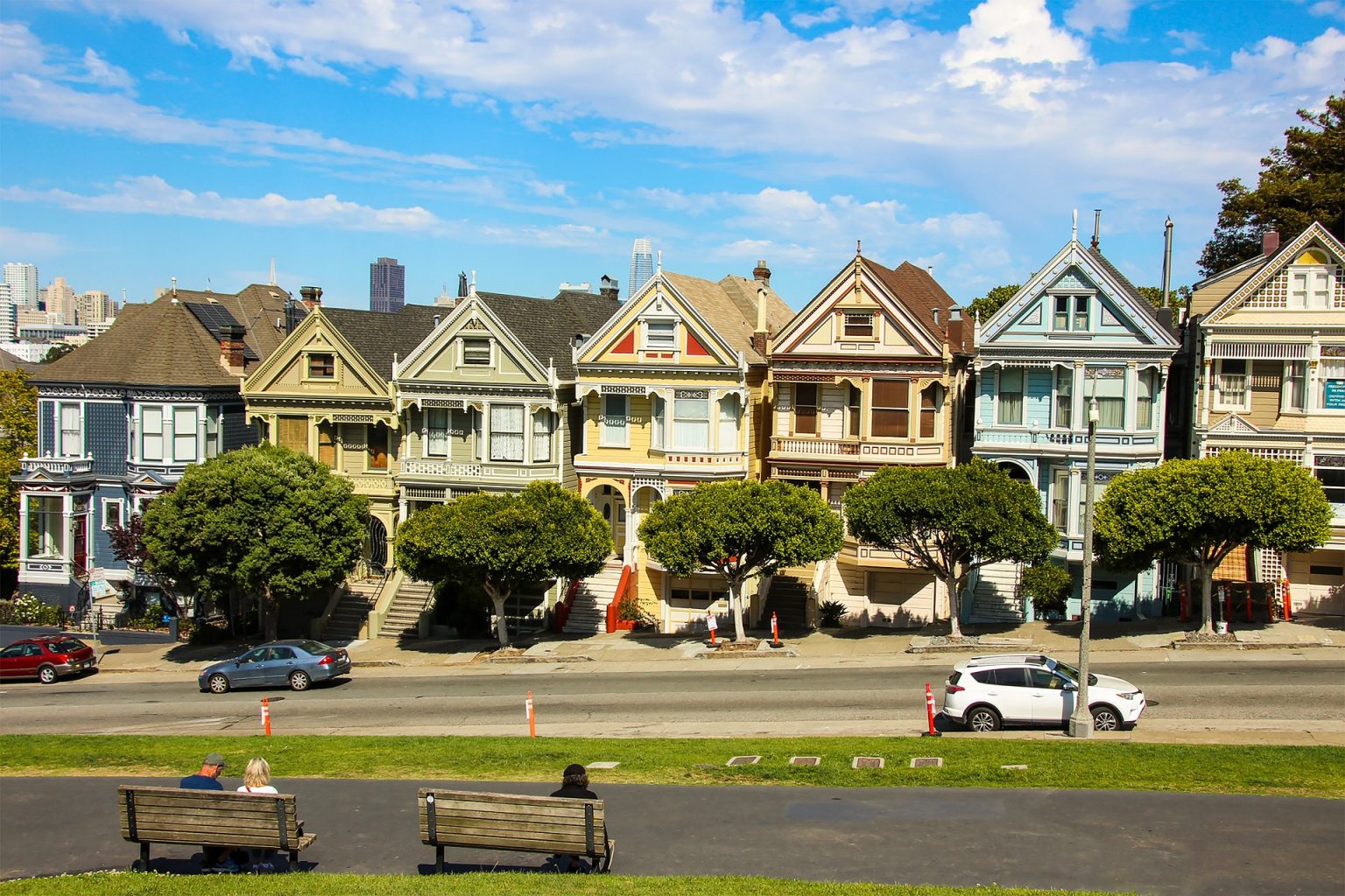 painted ladies row houses