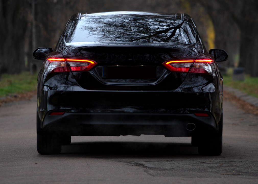 black sedan