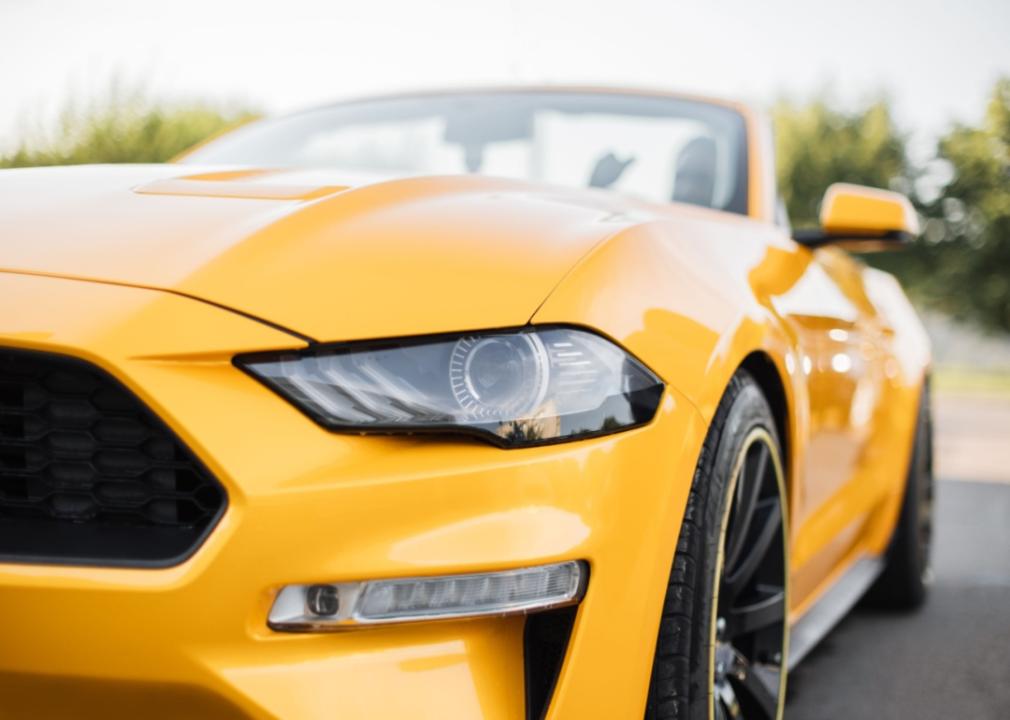 yellow mustang